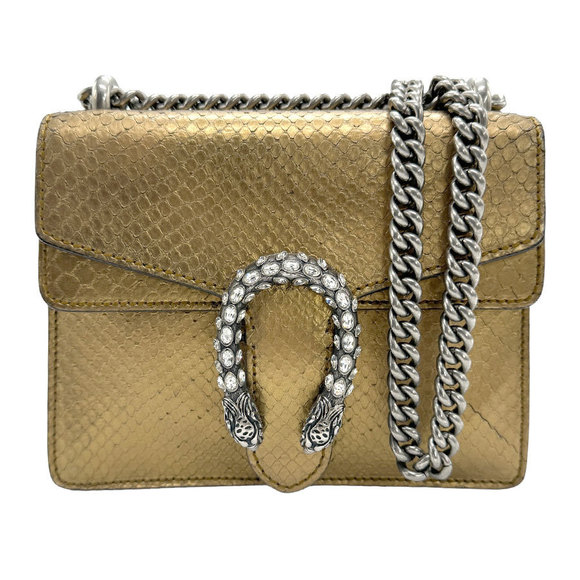 Gucci Dionysus Python Shoulder Bag Gold - Picture 1 of 5